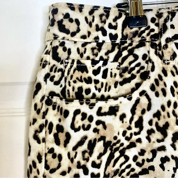 Chico’s So Slimming Girlfriend Slim Leg Ankle Jeans, Cheetah Print, Sz 3 (16) - Picture 7 of 13